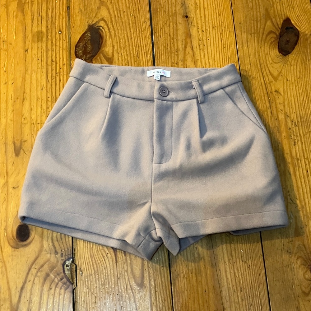 Better Be High Waist Tan Shorts